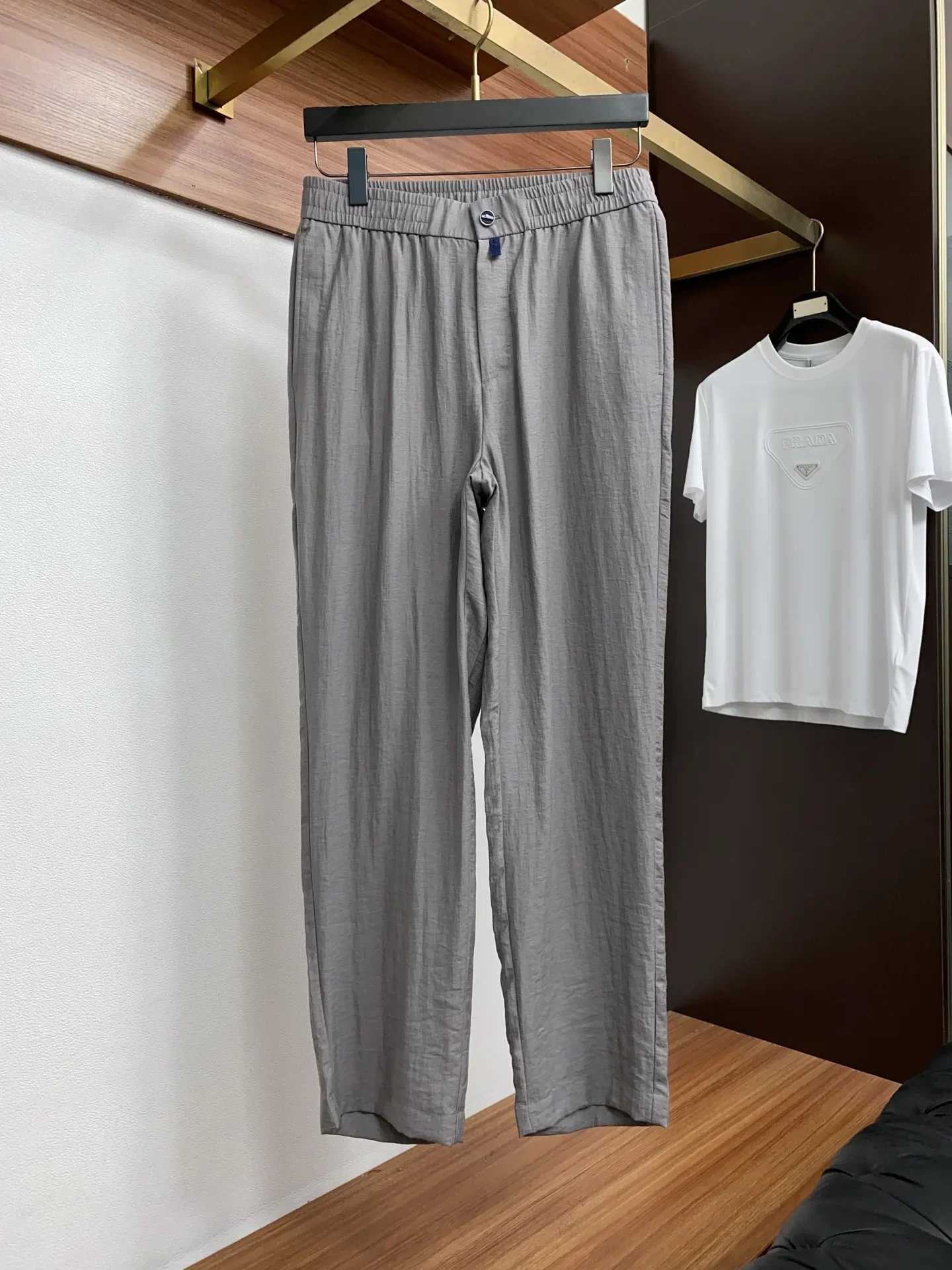 Kiton Italian 26ss spring and summer new men's cotton and linen casual pants