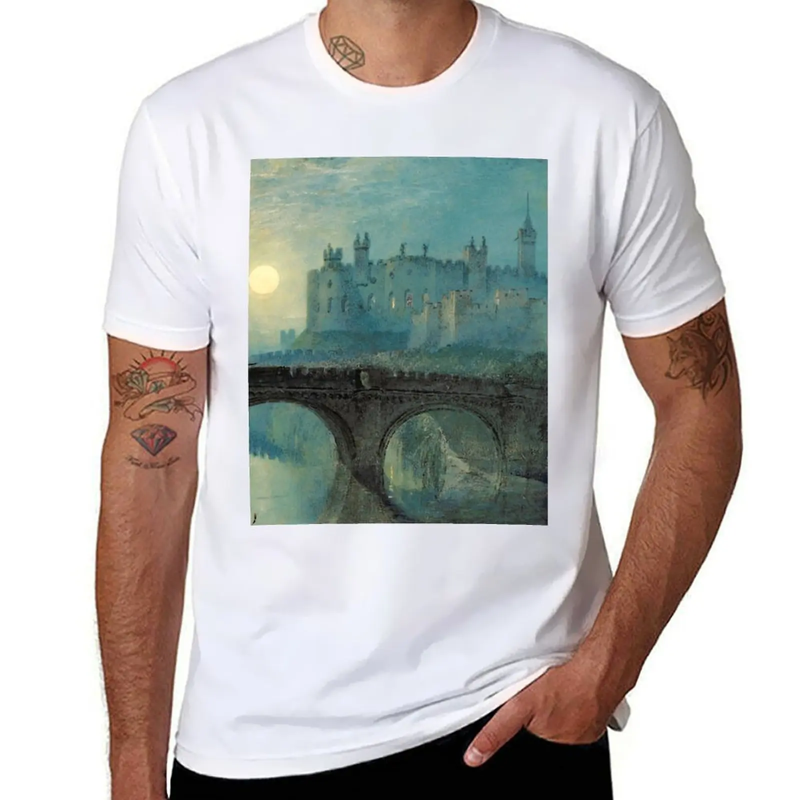 

Joseph Mallord William Turner Alnwick Castle, Northumberland T-Shirt essential t shirt Luxury man anime shirts men