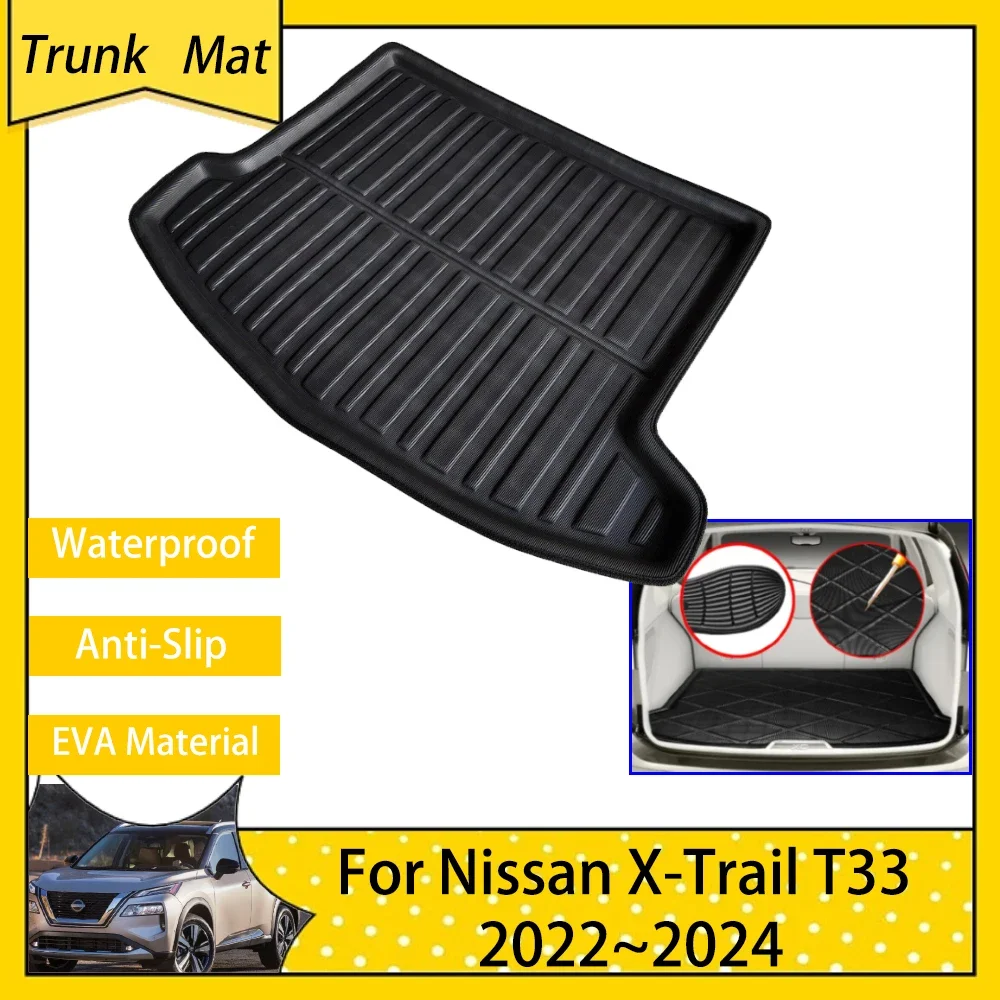 

Car Trunk Mats for Nissan X-Trail T33 Accsesories 2023 Rogue 2022 2024 Luggage Rear Boot Cargo Tray Pad FLoor Anti-slip Carpet