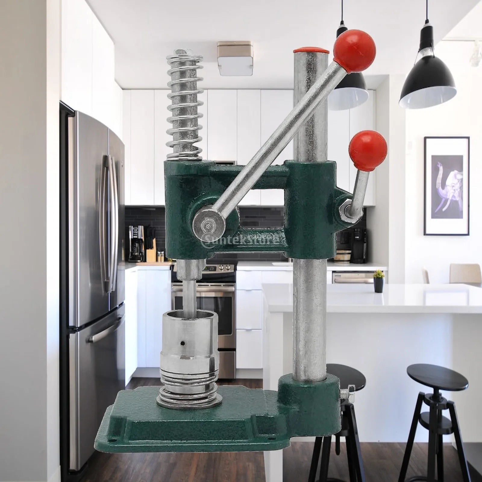 Hand-Press Button Machine Resistente Benchtop Press Frame Instalador De Botones Duradero Herramienta Ahorra Esfuerzo