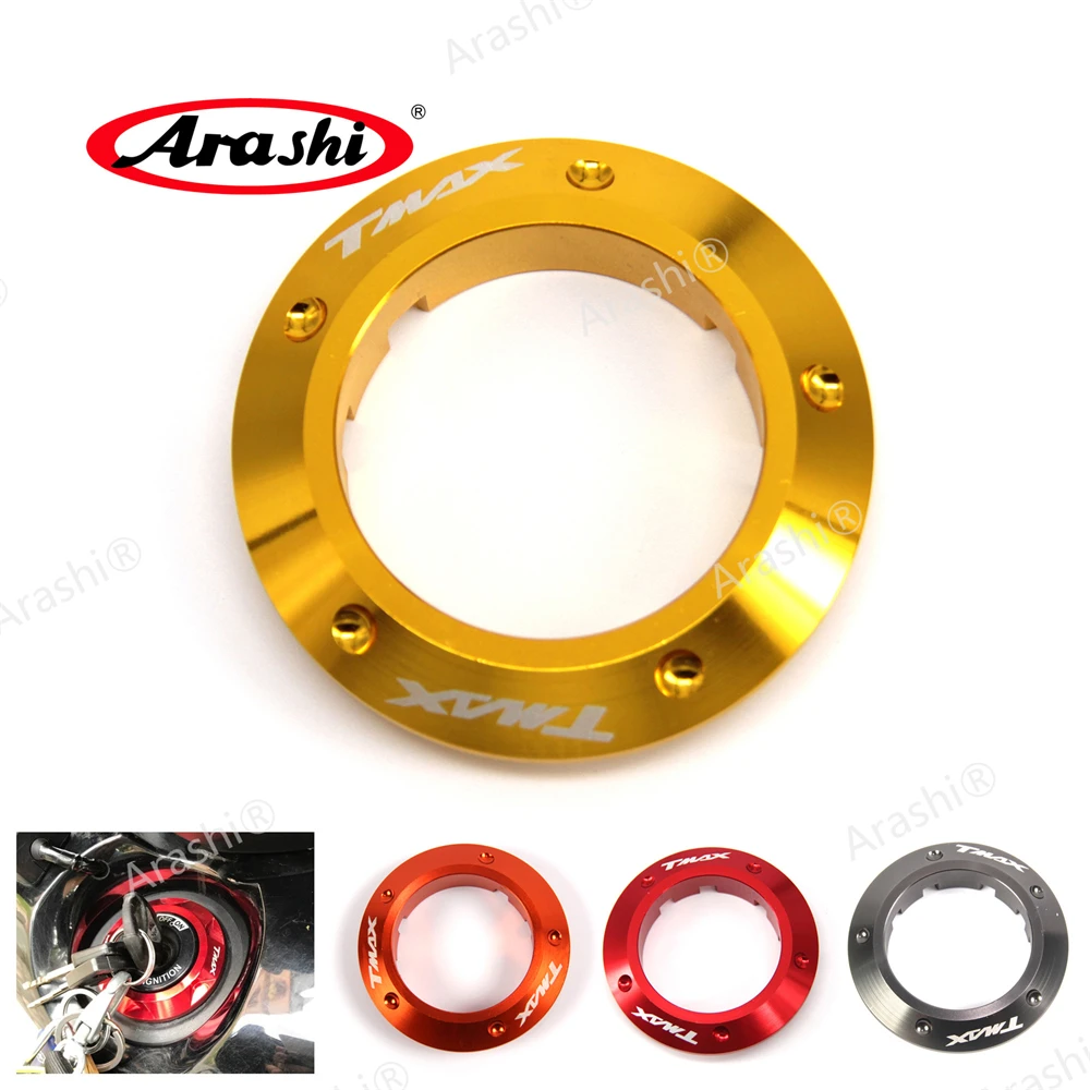 

TMAX 530 мотоциклетная крышка переключателя зажигания с ЧПУ, защитная крышка для ключа, аксессуары для YAMAHA T-MAX 530 2013 2014 2015, красное золото