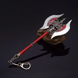 Game Weapon Anime Surrounding 18cm Inferno Axe Zinc Alloy Weapon Model Crafts Weapon Decoration Collection Toy Hanging Gifts
