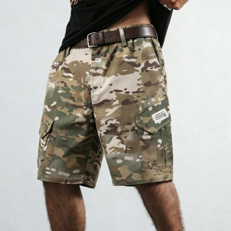 

Camouflage Tactical Work Shorts for Men Outdoor Casual Military Combat Hiking Cargo Shorts with Multi-Pocket Camo Cargo Shorts
