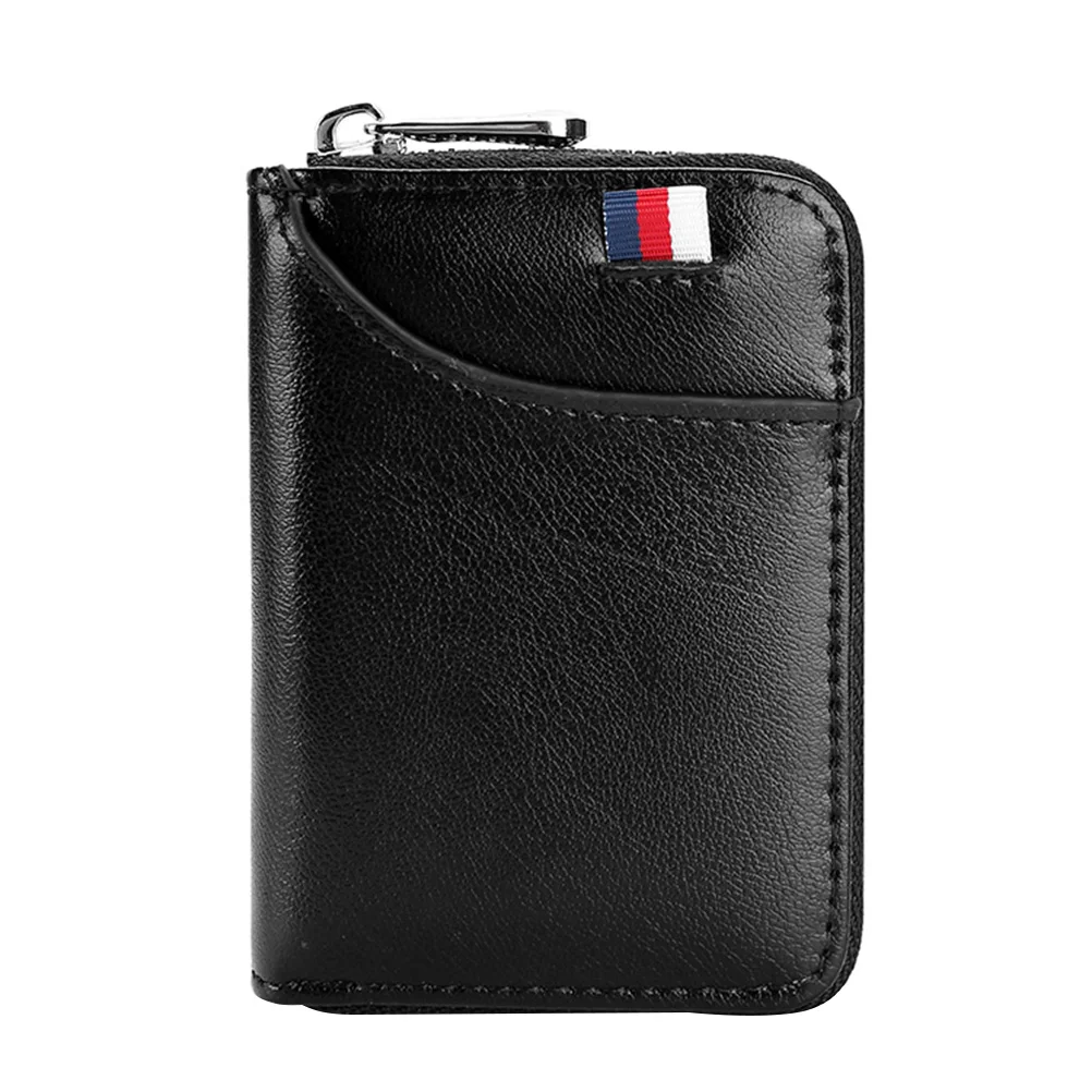

1Pcs Rfid Shielding Wallet Antitheft Brush Purse Durable Nodeformation Multicardslots Black Wallet
