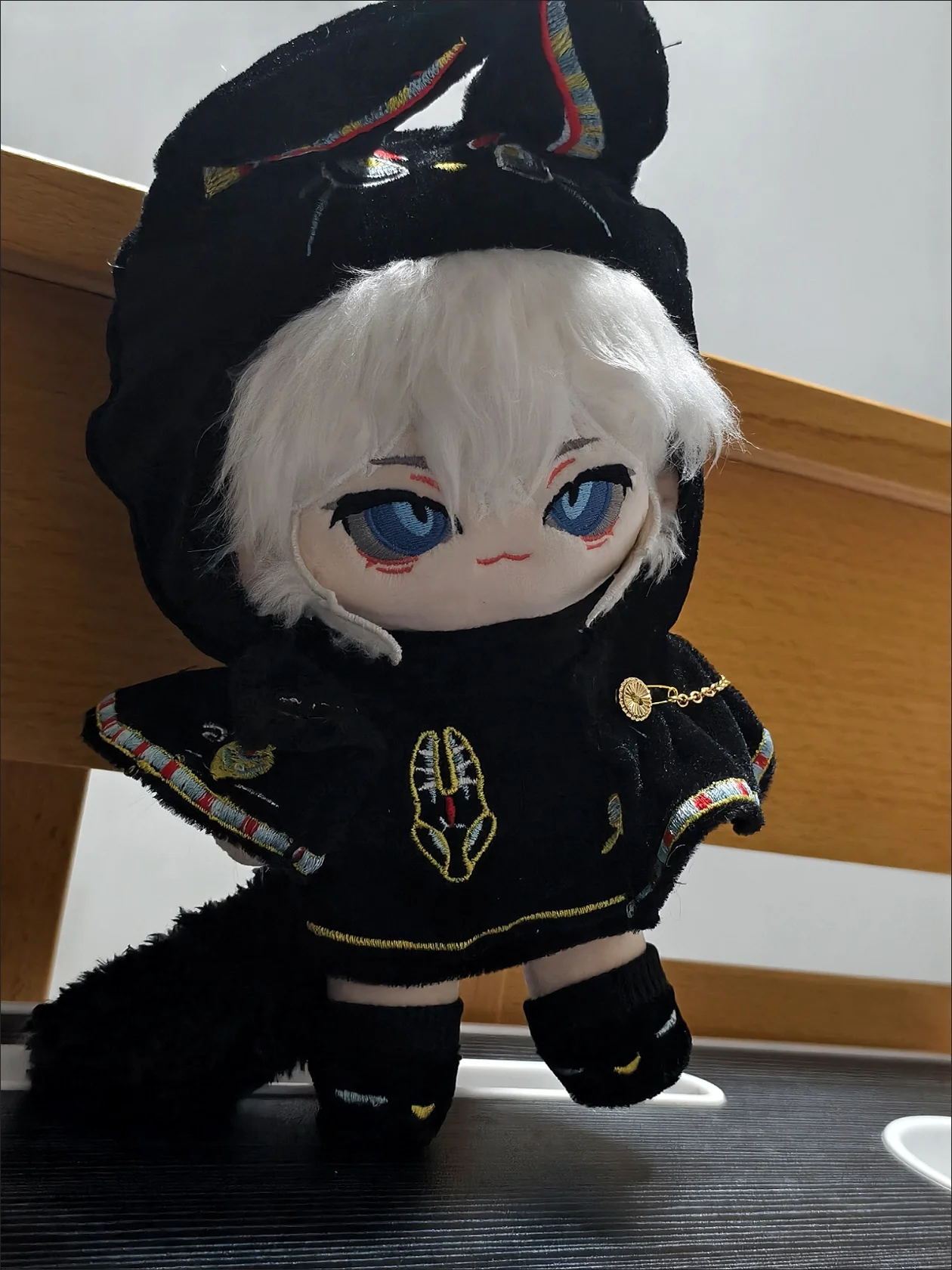 20cm Cotton Doll Clothes Black Cat Cute Robot Cat Toys Accessories Idol Doll Outfit Suit Universal Doll Clothing Accessorie