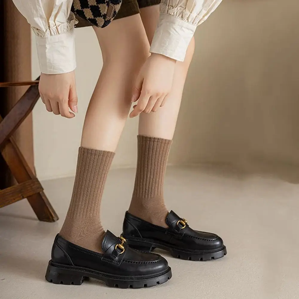 Leisure Sweet College Style Casual Socks Autumn and Winter Female Women Socks Tube Socks Cotton Hosiery Striped Socks