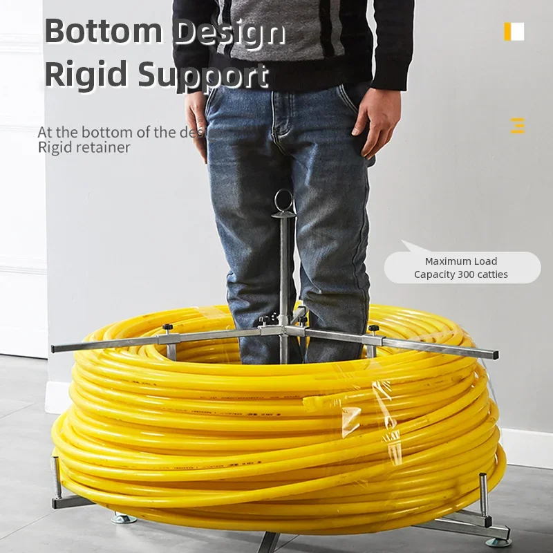 New Underfloor Heating Pipe Rack Bearing Dispenser Removable Pipe Uncoiler Stand For Easy Floor Heating Installation