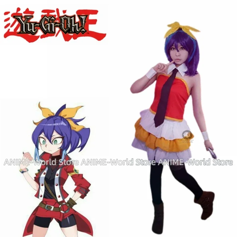 Yu-Gi-Oh Serena Selena Celina Dress Full Set Cosplay Costume Any Size Give Tiara