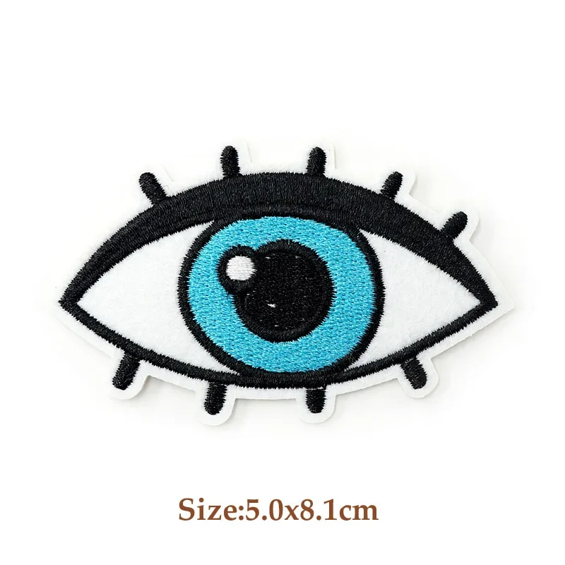 Eye Hand Earth DIY Cloth Badges Mend Decorate Iron On Sew On Patch Clothes Apparel Sewing Decoration Applique Pineapple LOVE