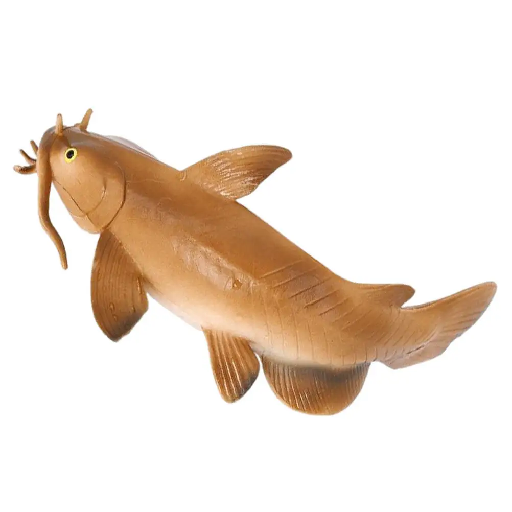 

Lifelike Simulation Catfish Ornament for Home Office Desk Decoration Fun Educational Children Learning Tool Natural Visual