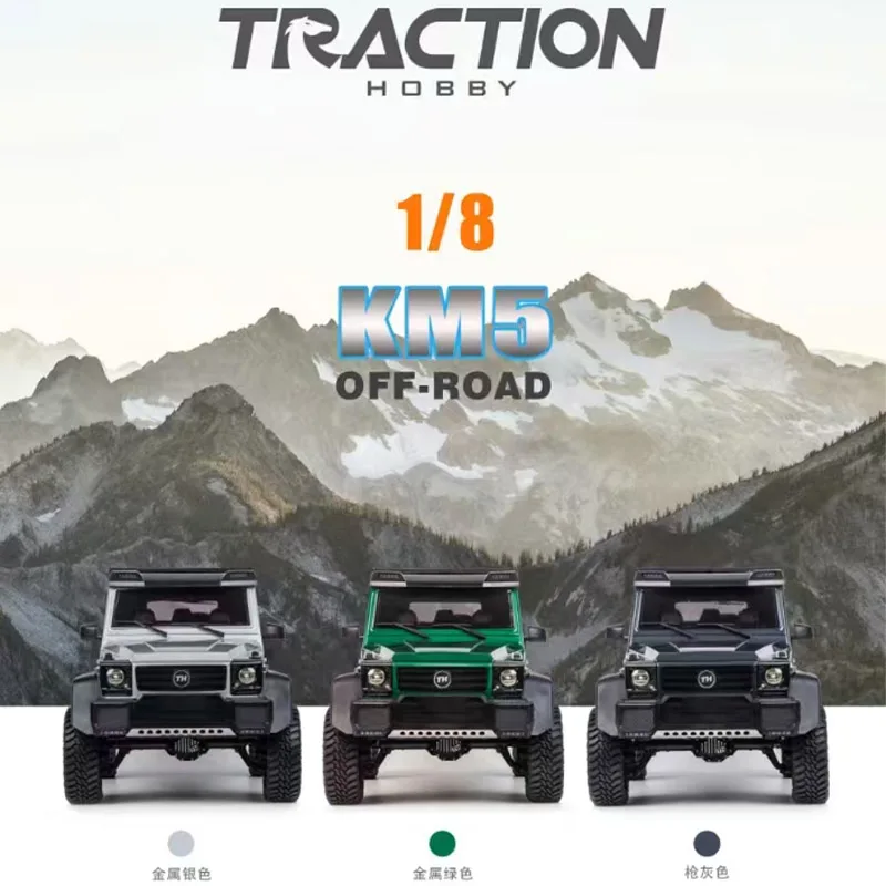 KM5 1/8 Remote Control Electric Climbing Vehicle RTR Off road Vehicle Differential Lock High and Low Range Lights RC Toy Model