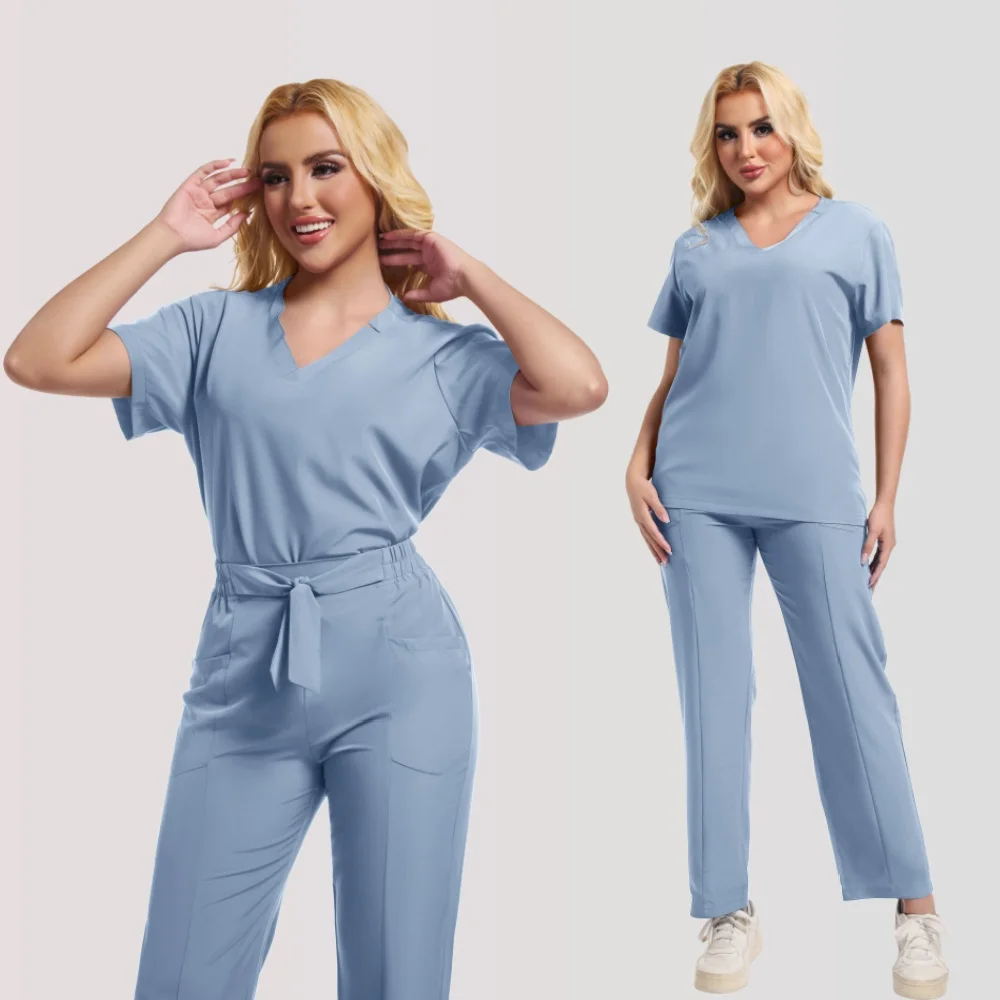 Uniforme de enfermera Unisex para hombre, conjunto de uniforme de belleza para mujer, accesorios de Hospital, trajes quirúrgicos, clínica Dental, tienda de mascotas, ropa de trabajo de laboratorio