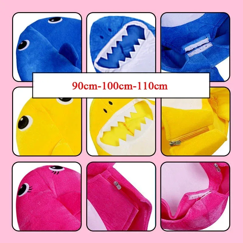 أزياء الهالوين التأثيرية لعائلة القرش المحبة للأطفال والرضع والحيوانات والأطفال الأولاد والبنات كرنفال P جديد 2025