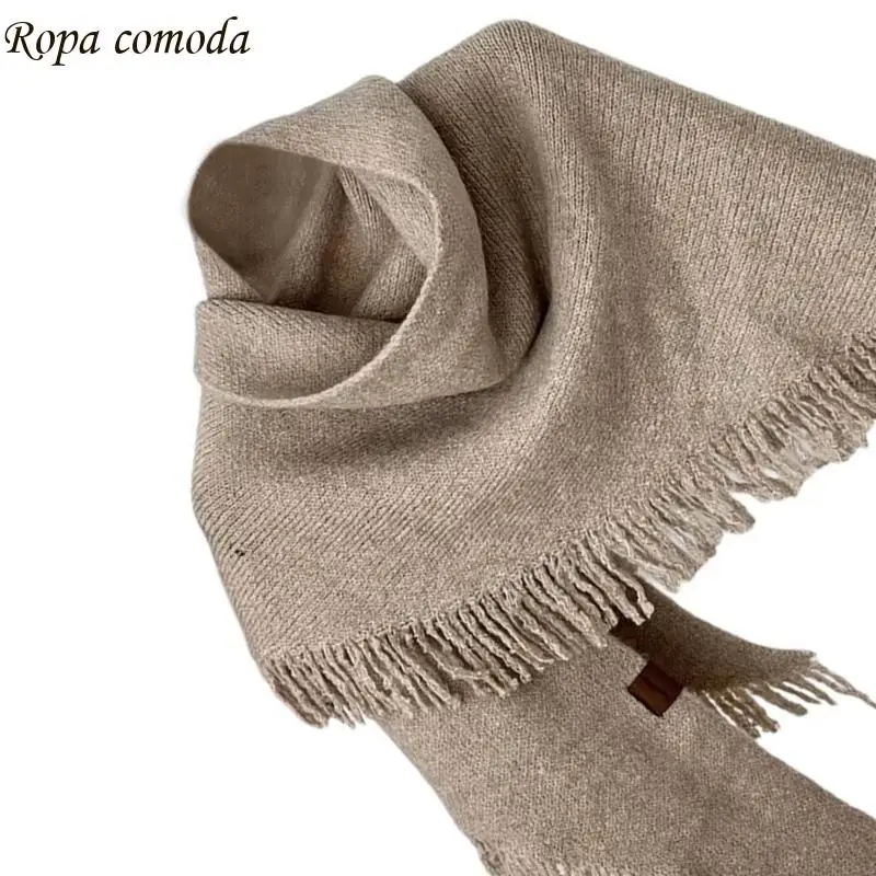 

MXMA Warm Versatiles Neck Scarf Cold Weather Neckerchief Daily Wear Scarve