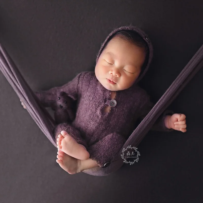 2023 Newborn photography props,handknit fabric outfits for baby photography props