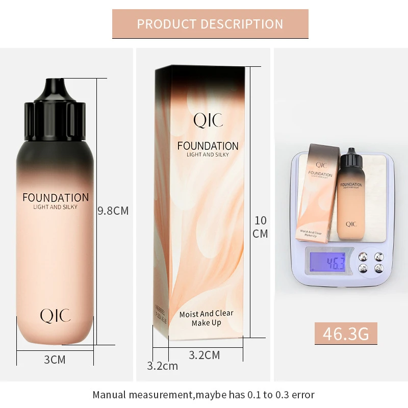 BB-Creme, kleine Milchflasche, leicht klar, nacktes Make-up, kein Make-up, feuchtigkeitsspendender Isolations-Concealer, ölkontrollierende Grundierung, feuchtigkeitsspendend