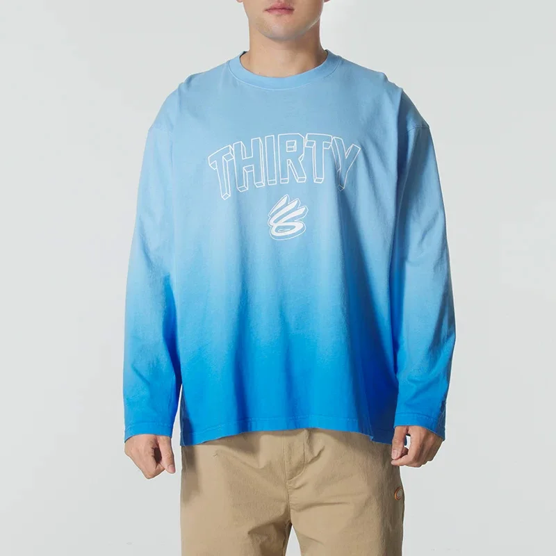 

Under Armour Men's Hooded Casual Sport Running Breathable Round-neck Pure Cotton Long-Sleeve T-shirt 6012754-402
