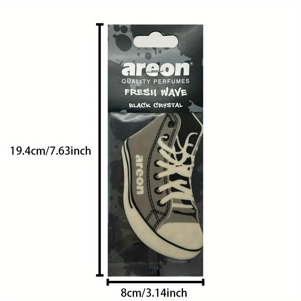 Premium Shoe-Shaped Car Air Freshener - 6 Unique Scents (New Car/Bubble Gum/Black Crystal) | Long-Lasting 60-Day Fragrance