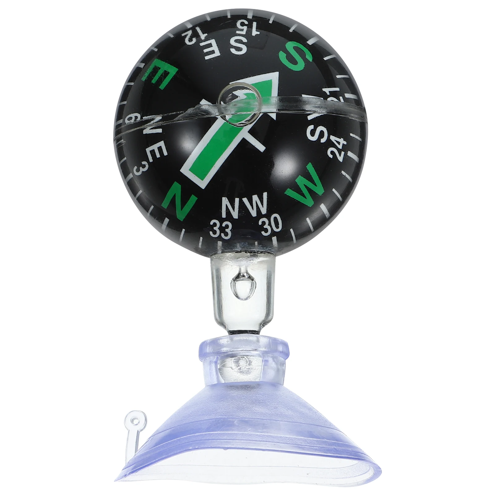 

Car Dashboard Compass 38mm Green Spherical Car Guide Ball Portable Marine Accessories Boat Dash Mount Stable Material Long Use