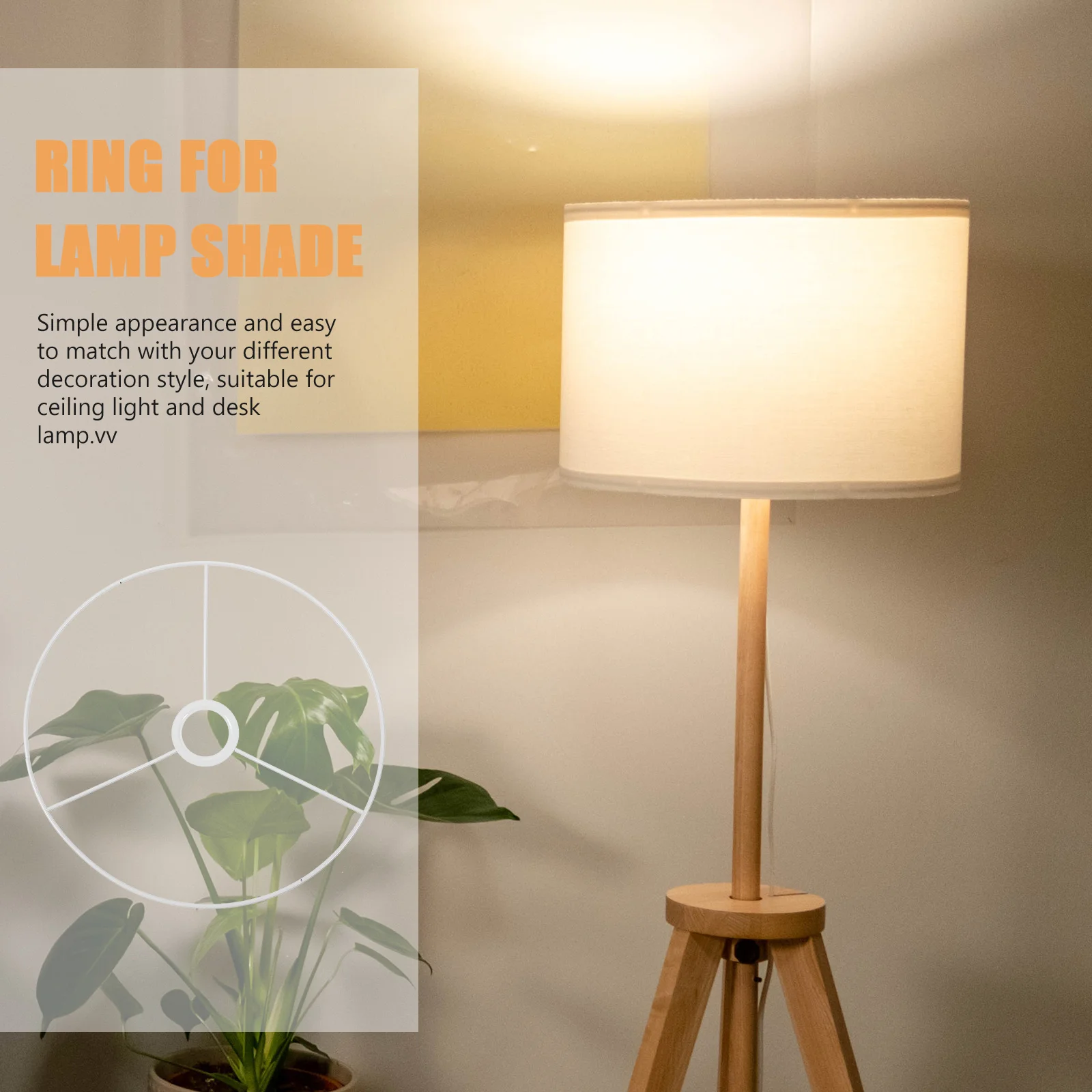 عاكس الضوء حلقة 30 سنتيمتر إطار معدني مستدير دعم الحديد دائم إصلاح سهلة لأضواء قلادة الثريات مصابيح أرضية سلك خمر