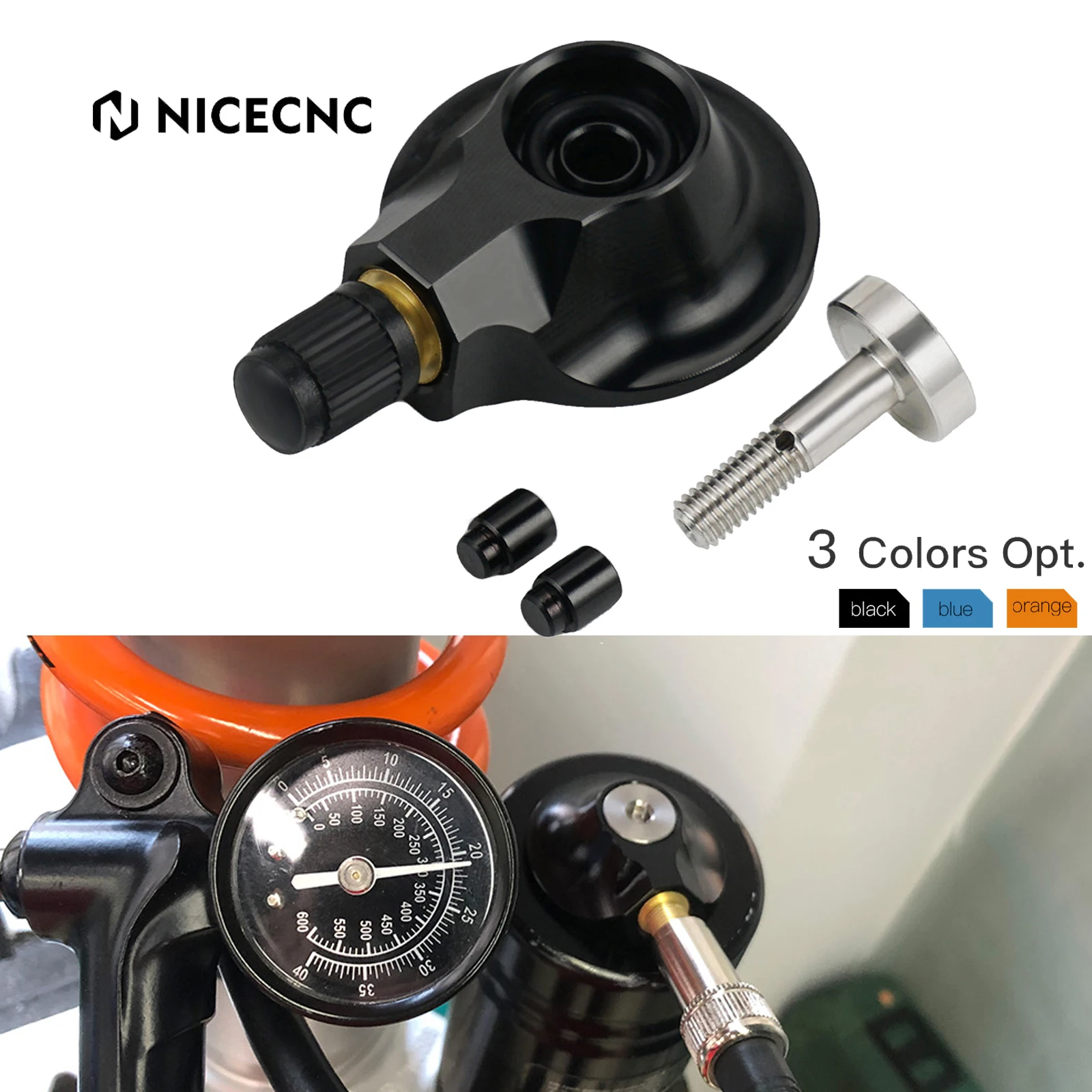 

For KTM EXC 300 EXC 250 XCW XC 250 300 EXCF 350 2017-2022 SX 125 SXF 250 SXF 450 XCF 2016-2022 64mm Rear Suspension Gas Valve