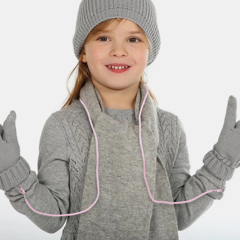 2 قطعة حوامل القفاز الشتوية لمشابك المقود القفازات القابلة للتعديل قفازات التزلج الآمنة أثناء لعب الثلج والأنشطة الخارجية من النايلون #2