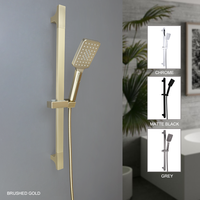 High Quality 3 Function ABS Hand Held Shower Head High Pressure Rain Shower Sprayer Set Wall Mount Slide Bar with Hose Bracket