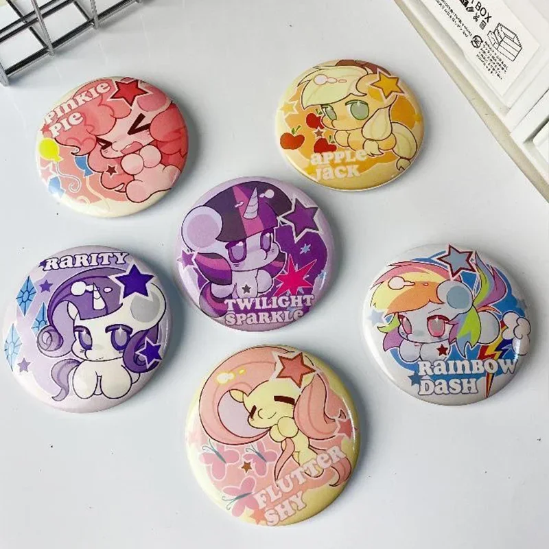 

Kawaii Hasbro My Little Pony Twilight Sparkle Badge Fluttershy Cute Anime Costume Bag Decoration Badge Holiday Gift