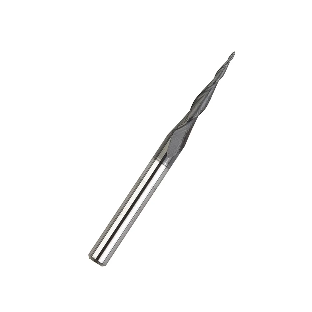 for durable Portable Practical Useful End Mill With Plastic Box Equipment Extension R0.25-D1/8-TiAlN Tools Ball Nose