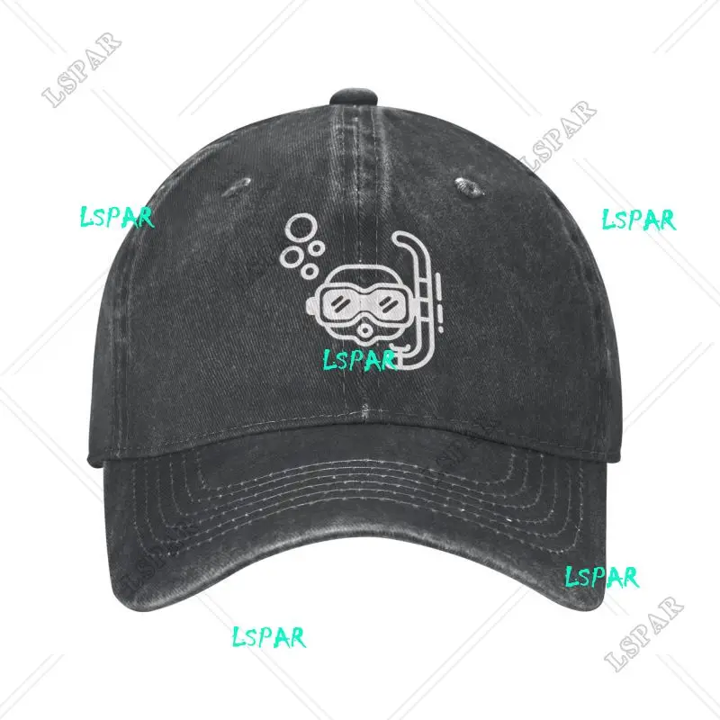 

Custom Cotton Diving Scuba Sea Emblem Glasses Symbol Baseball Cap Women Men Adjustable Diver Dad Hat Sports