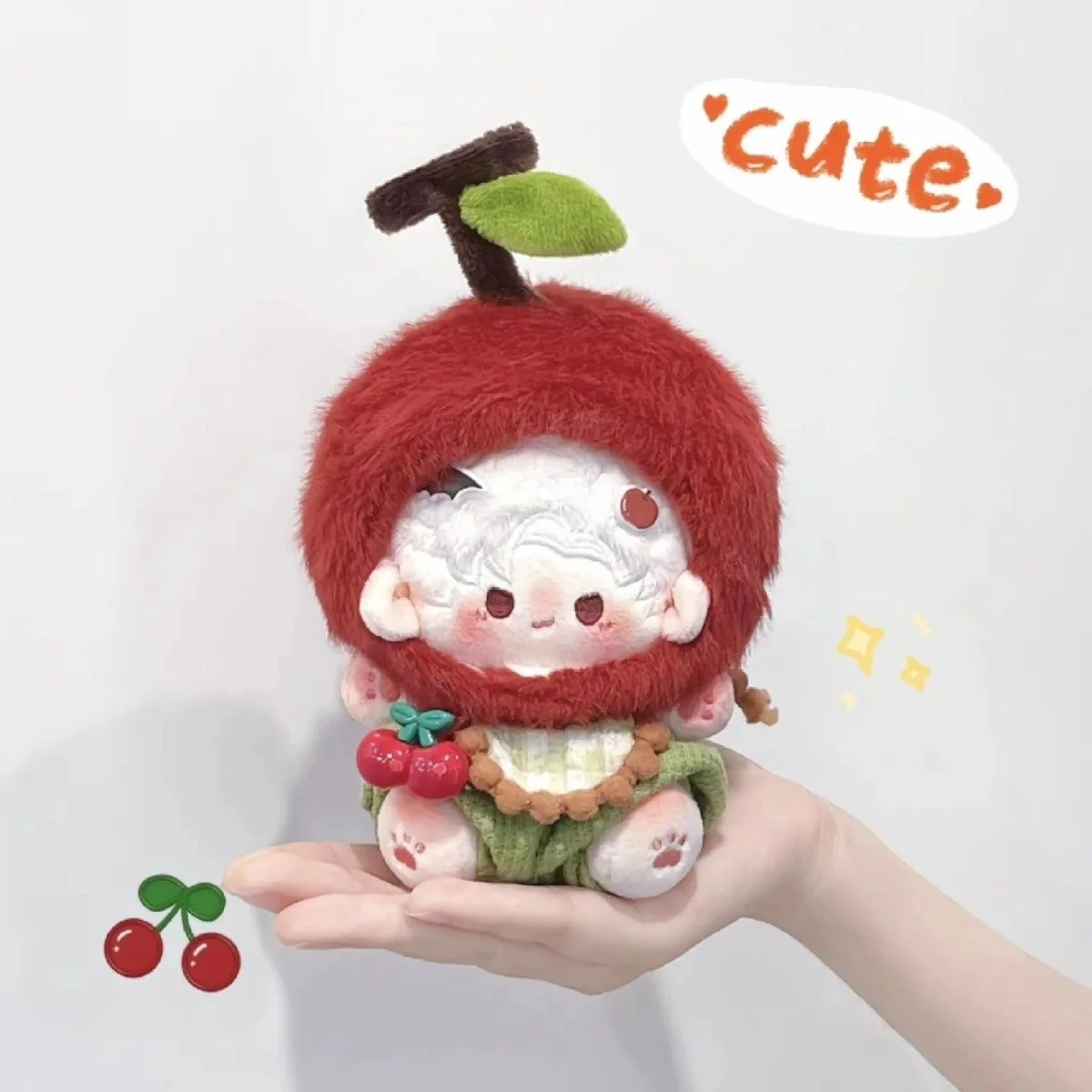 

Anime Game Love and Deepspace Sylus Cosplay 10cm Cotton Body Plush Doll Pendant Keychain Stuffed Toys Sitting position