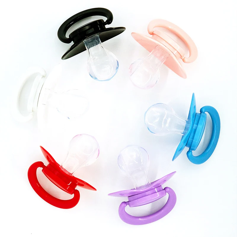مصاصة سيليكون للكبار والأطفال ، حجم كبير ، لون قوس قزح ، لطيف ، للفتاة والصبي