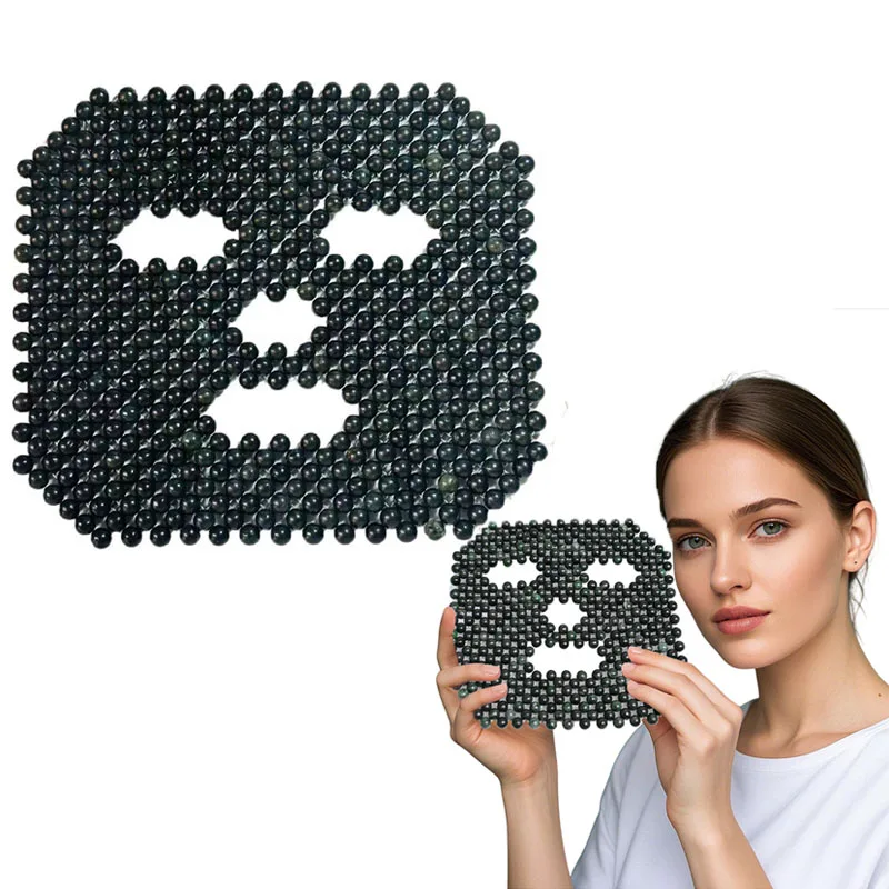 

Натуральная нефритовая маска для лица, уход за кожей, массажный инструмент для снижения, облегчения отечности, успокаивает усталость глаз, темные круги, уход за лицом