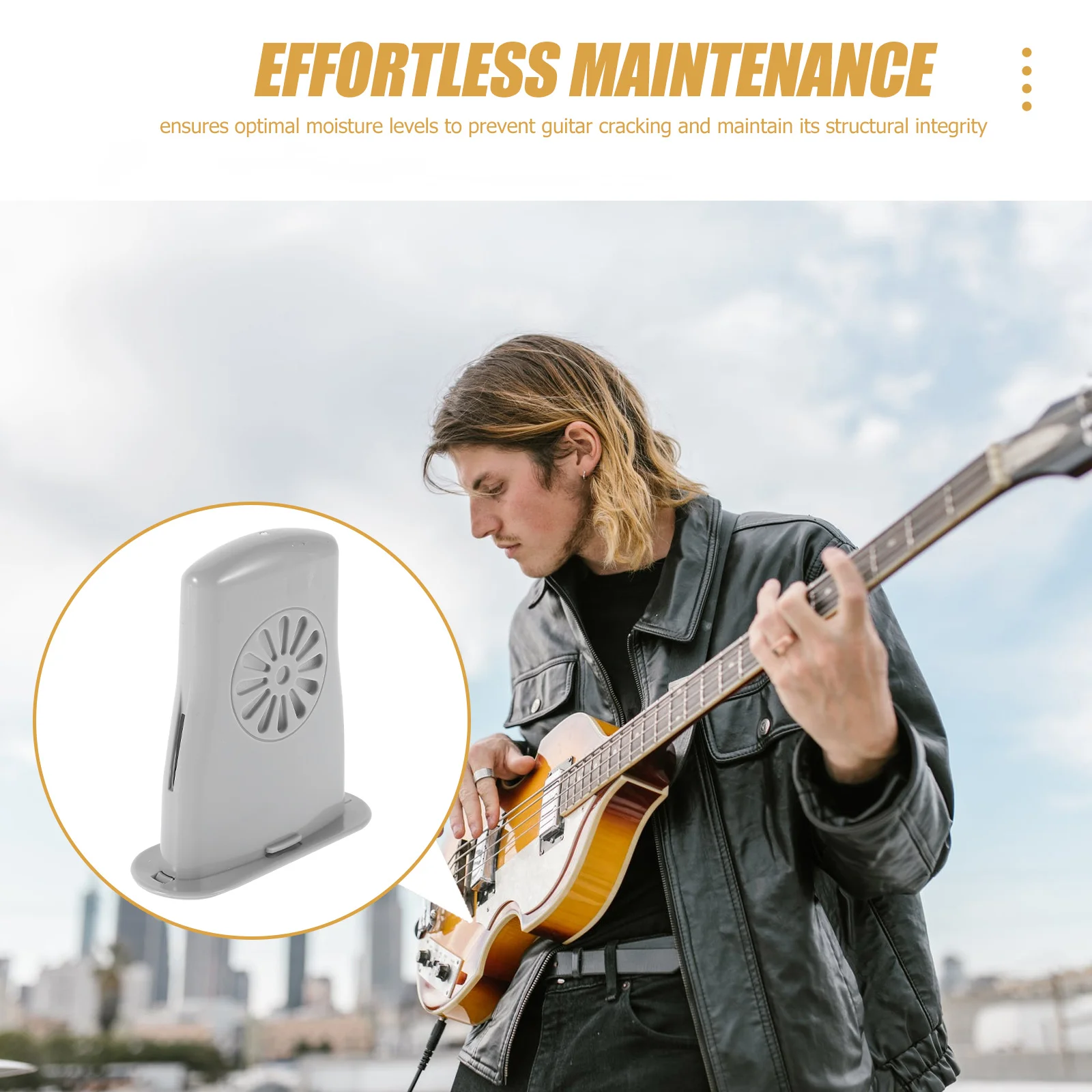 

Universal Guitar Soundhole Humidifier Compact Portable Design For Acoustic Guitars Ukuleles Violins Mandolins Moisturizing