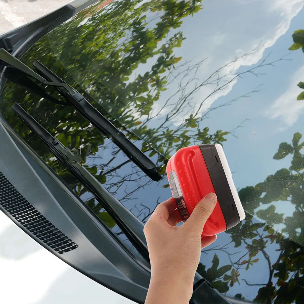 

2Pcs Car Glass Oil Film Remover Universal Cleaning Tool Windshield Wiper Clean Anti Scratch Protection Oil Film Cleaning Tool