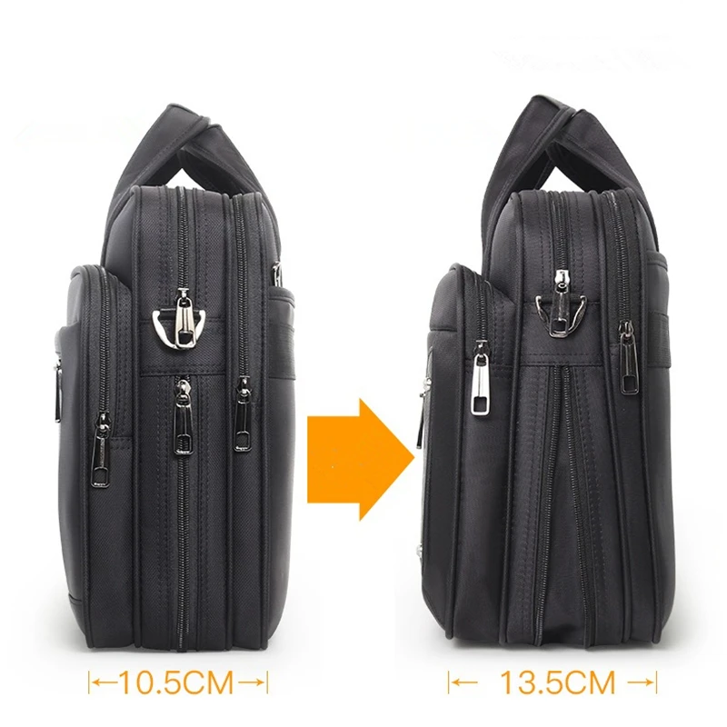 Nesitu Alta Qualità di Grande Capacità A4 Oxford 14 15.6 pollici Laptop Executive Uomo Valigetta Borsa a Tracolla Borsa a Tracolla M3248
