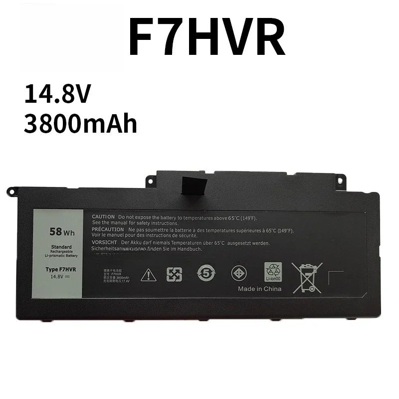 Superior Quality F7HVR Laptop Battery For Dell Inspiron 15 7537 17 7737 7000 T2T3J 14.8V 3800mAh Durable Replacement Battery