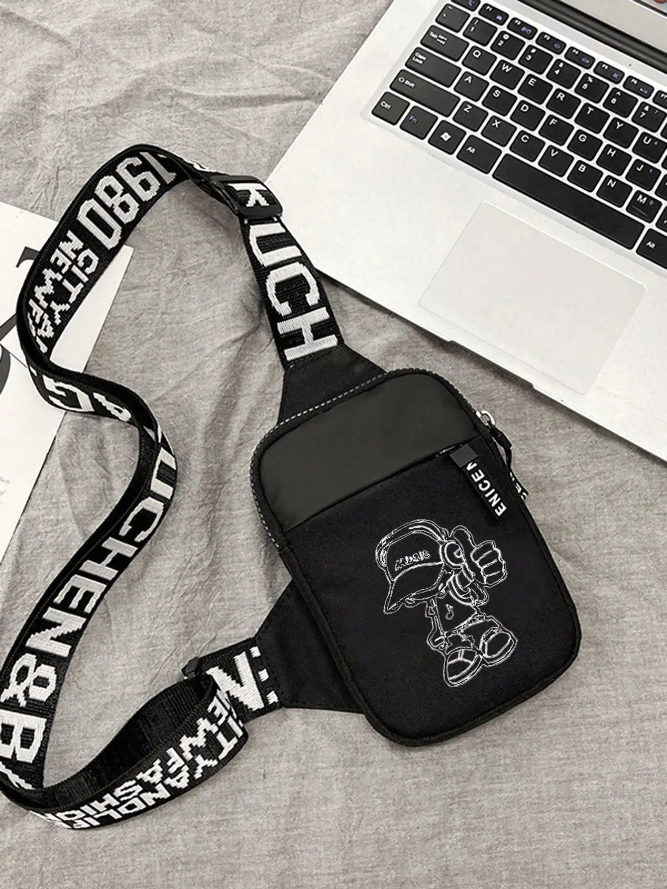 

Fashionable Shoulder Bag, Crossbody Bag, Men's Small Bag, Crossbody Bag, Casual Phone Chest Bag, Travel Hiking, Lightweight Small Backpack, Halloween Bag, Waist Bag, Camping ,City Bag