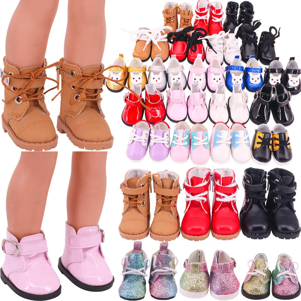 

Doll Shoes Leather Martin Boots For 14 inch Wellie Wisher & 32-34Cm Paola Reina Doll Clothes Accessories 20 Cm KPOP/EXO Star Toy