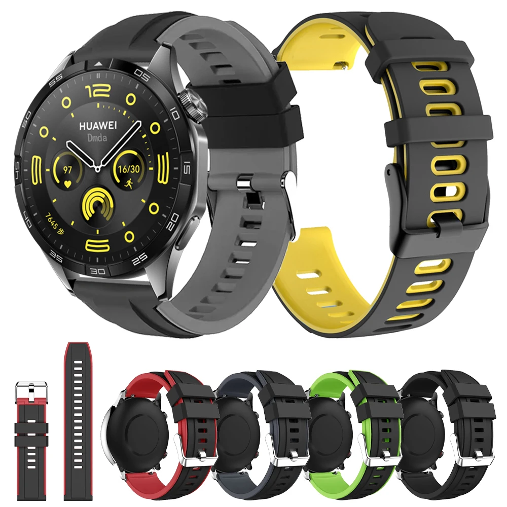 22mm 20mm Silicone Strap for Huawei Watch GT4 GT 4 42mm 46mm Sport Belt GT 2 GT2 Pro GT3 Pro 4 Pro/GT 4 46mm Bracelet Watchbands