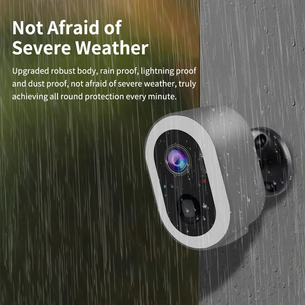 3MP Tuya الحياة الذكية بطارية تعمل بالطاقة في الهواء الطلق واي فاي مراقبة الأمن PIR كاميرا كشف الحركة للرؤية الليلية CCTV كاميرا صغيرة