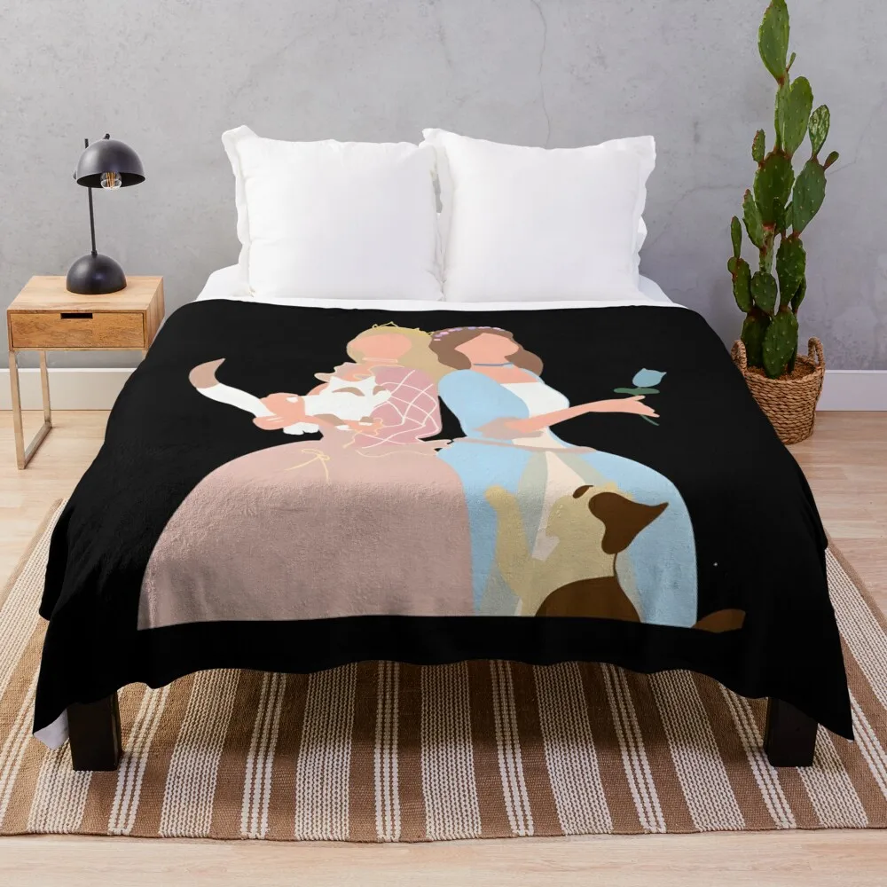 Princess and The Pauper Pullover Sweatshirt Throw Blanket Shaggy Bed covers Decorative Sofa warm for winter Blankets