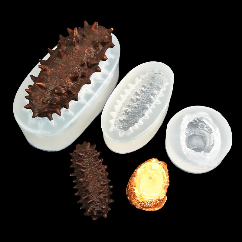 Sea Cucumber Abalone Kneading Silicone Mold Cartoon Modeling Mousse Cake Candle Mould B255