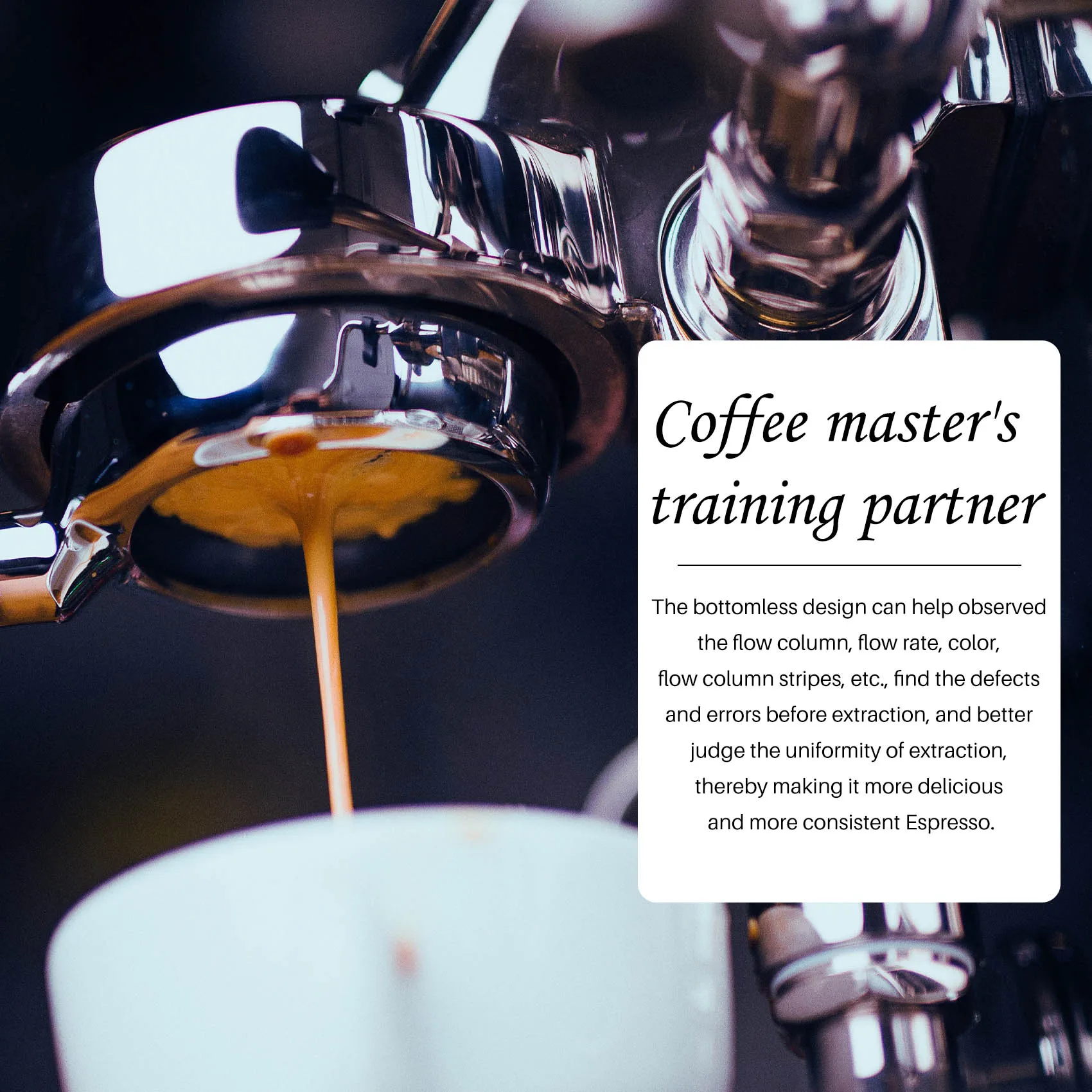 M14K51Mm Bottomless Filter Coffee Machine Accessories Domestic Coffee Machine Accessories Bracket Handle Hollow Handle