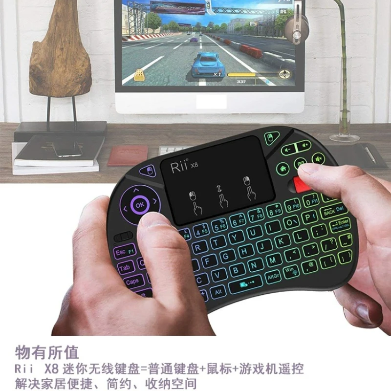 NEW X8 Portable Bluetooth Wireless Keyboard Custom Dual Mode Bluetooth 2.4G Scroll Wheel Keyboard Mouse Laptop for Gamers Design
