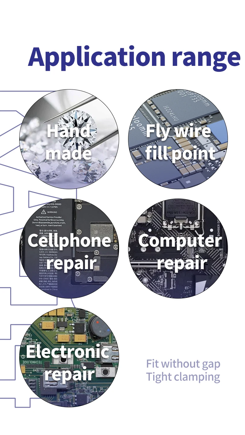 MECHANIC KA-14 High Hardness Anti-Magnetic 0.01mm special tip Tweezers For Phone Repair Fly Wire BGA Clamping precise Tools