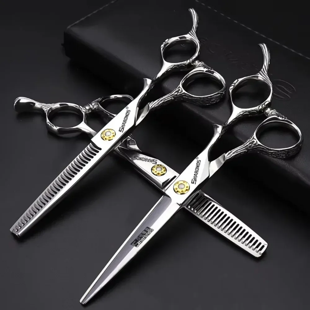 Profesyonel Hairstylists profesyonel 6 inç saç makasları kuaför Salon seyrek seti için özel kuaför makas