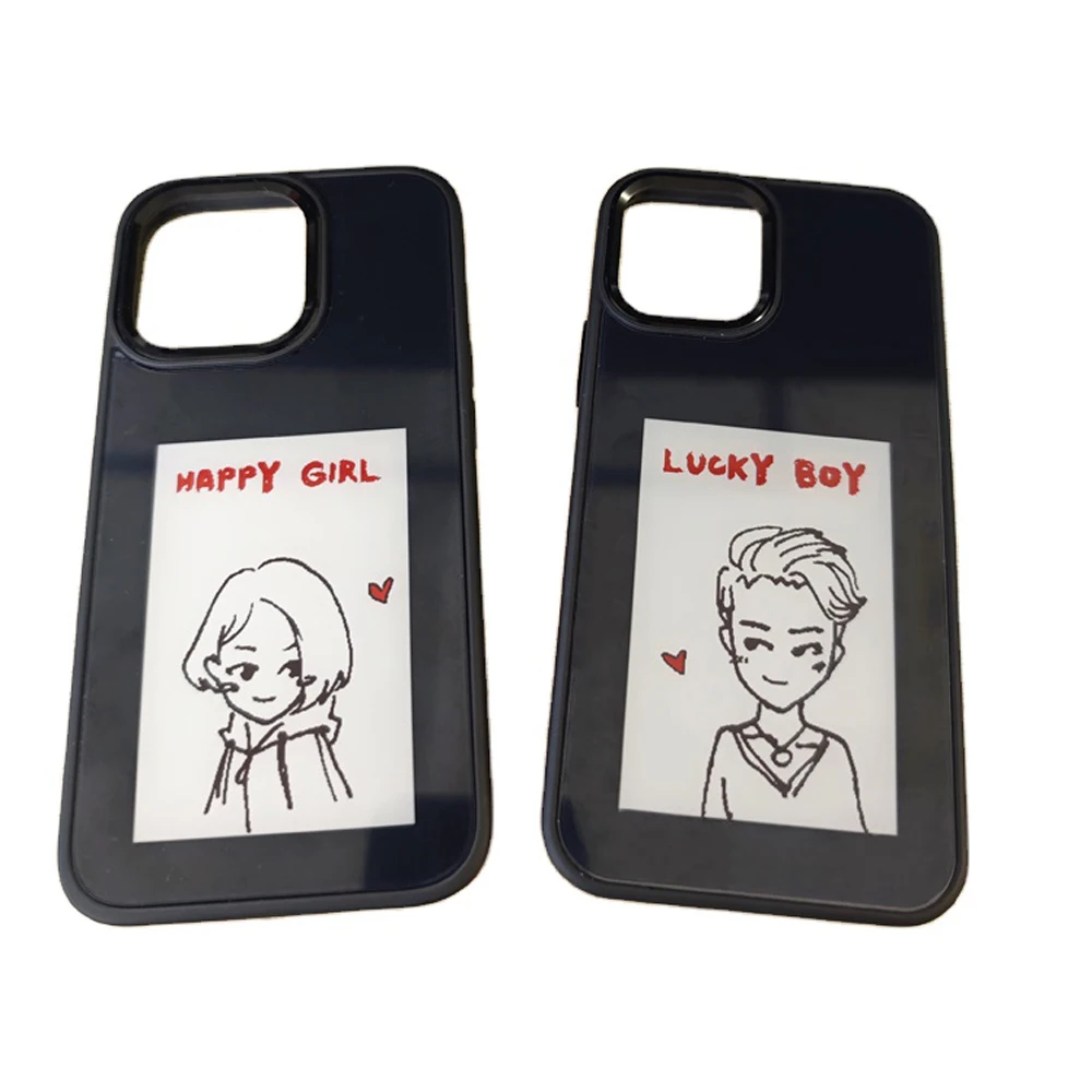 NEW Wholesale E-Ink Eink Display Case Smart Ink Show Coque Case DIY NFC E Ink Phone Case With NFC Screen