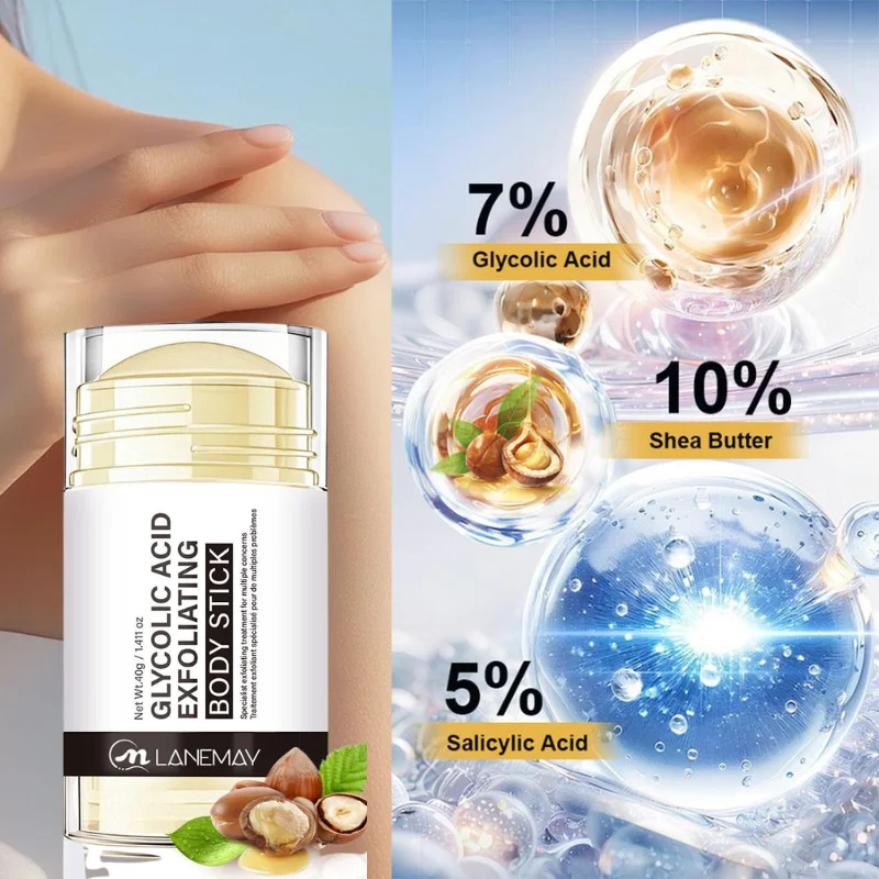 Glycolic Acid Exfoliant - 45g Exfoliating Body Stick Glycolic Acid