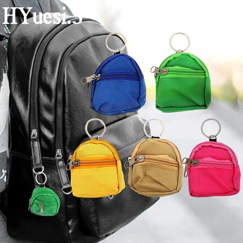 Mini Backpack Keychain Multipurpose Doll School Bag Coin Purse With Zipper  For Womens Children Keys Decor Gifts - AliExpress 36